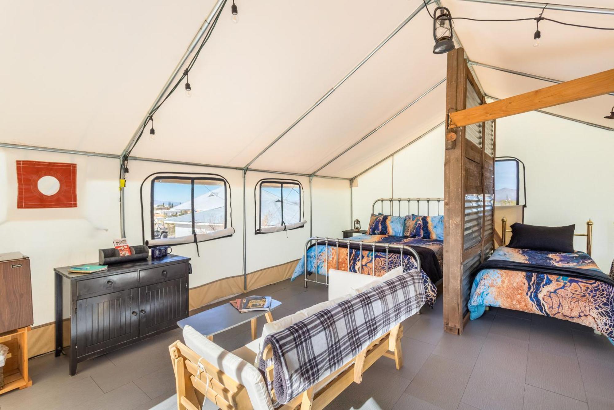 Luxury tent Silver Spur Homestead Luxury Glamping -the Miner *